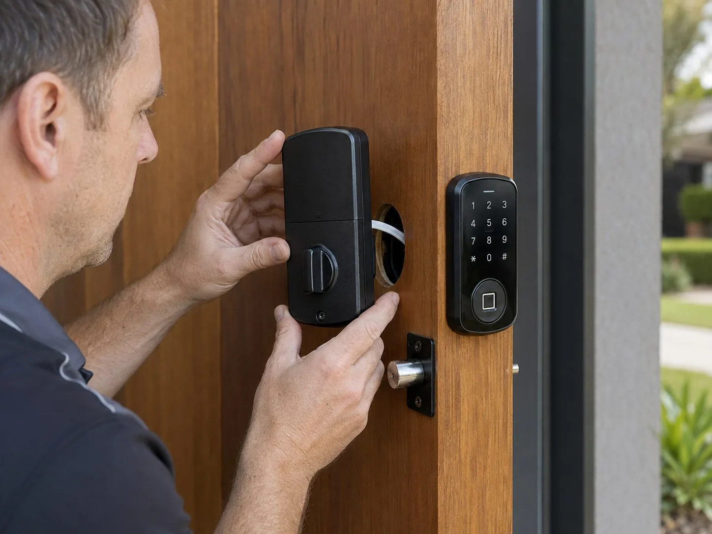 Biometric Smart Deadbolt with Keypad - Professional Installation