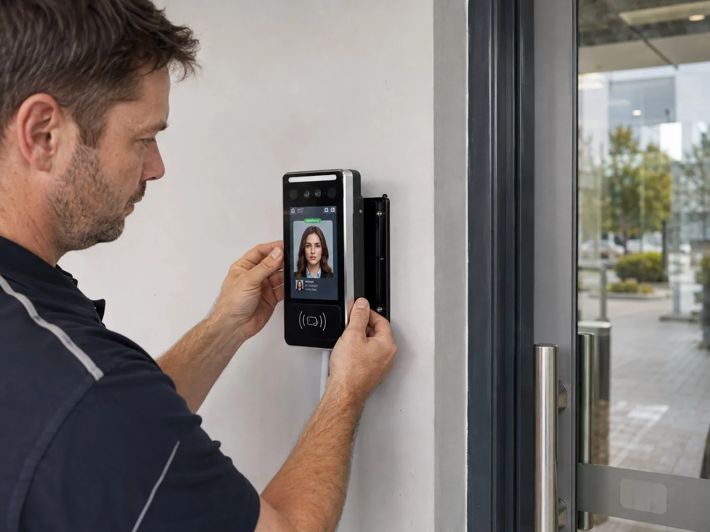 Face Recognition & RFID Access Terminal - Professional Installation