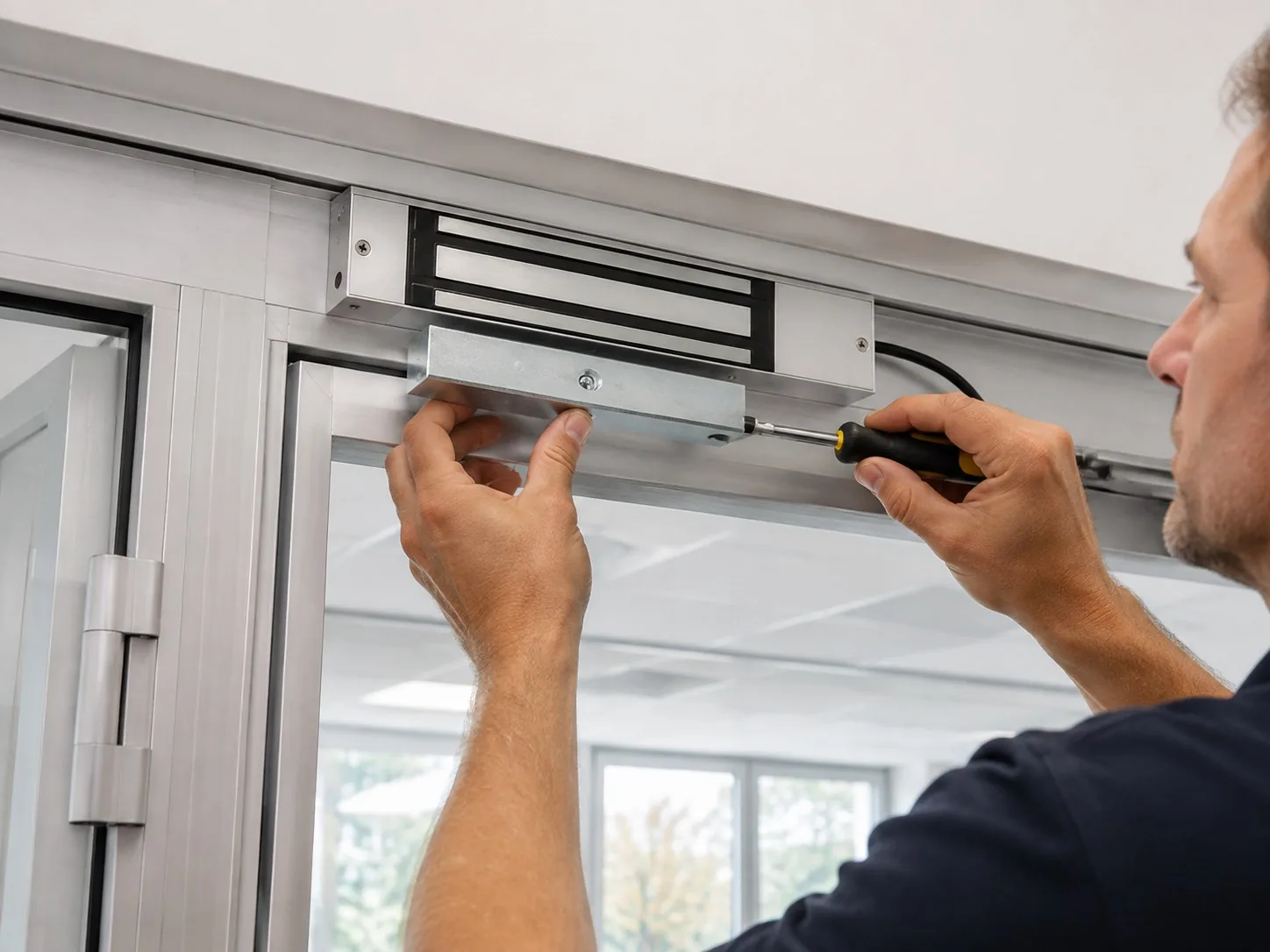 Electromagnetic Shear Lock (600kg Holding) - Professional Installation