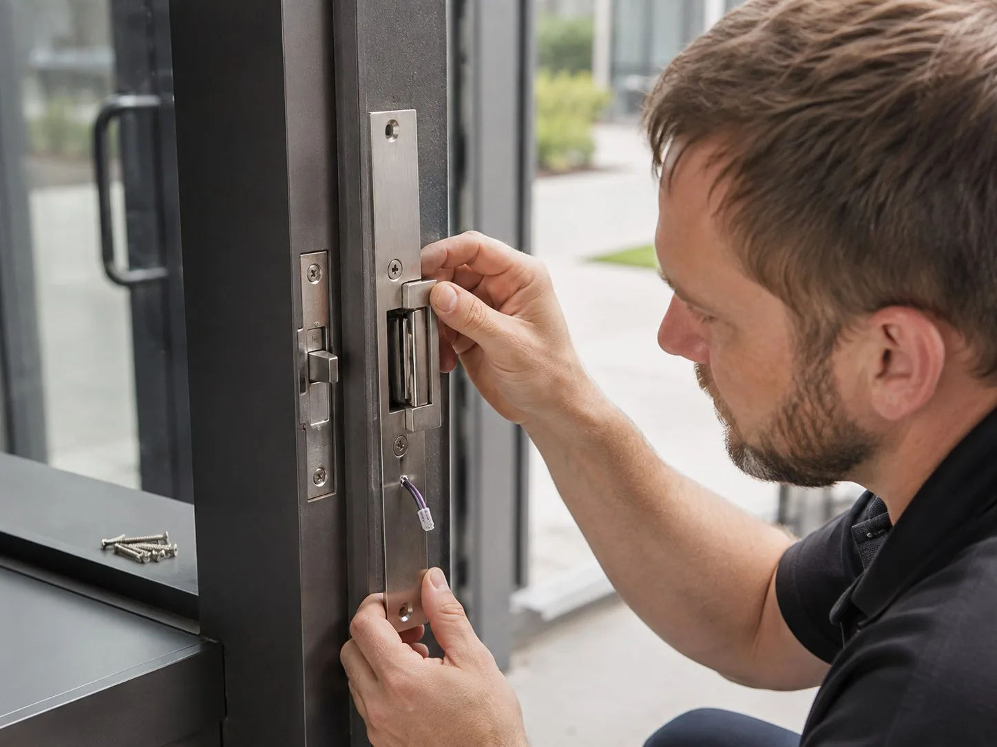 Heavy-Duty ANSI Electric Strike Lock - Professional Installation
