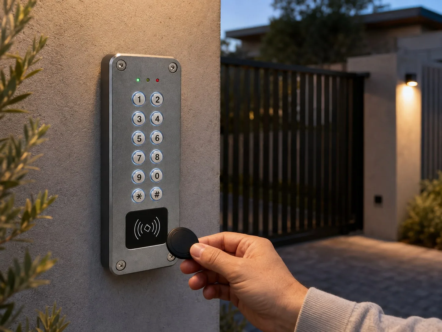 Waterproof Vandal Standalone Keypad - Installed and In Use