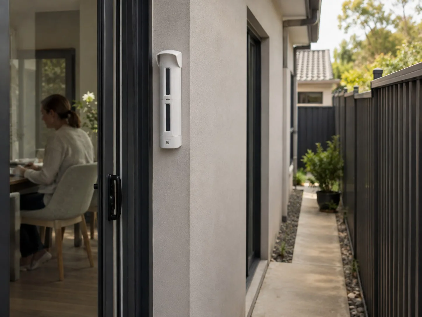 Tri-Tech Outdoor Curtain Motion Sensor - Installed and In Use