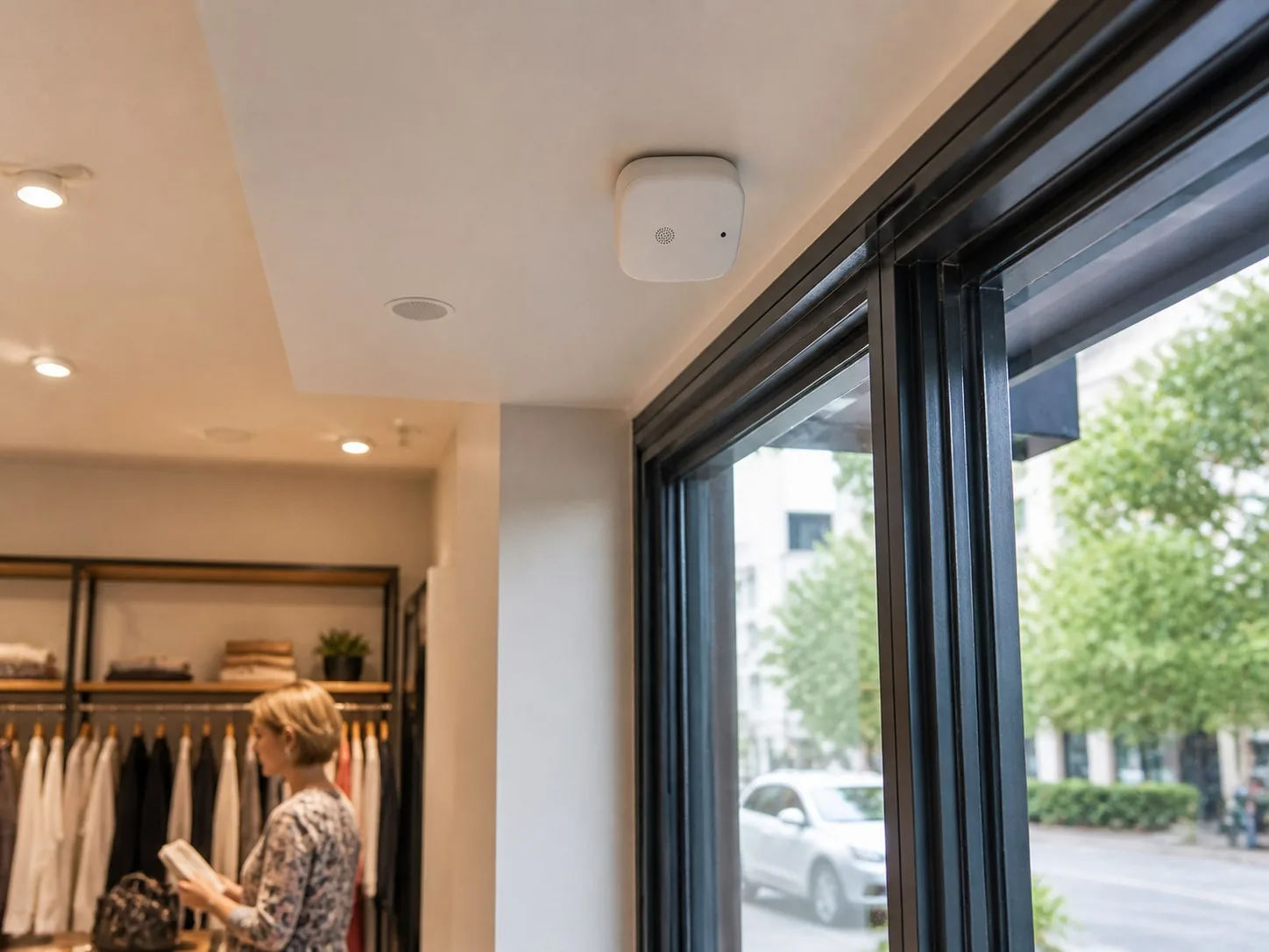 Acoustic Glass Break & Shock Sensor - Installed and In Use