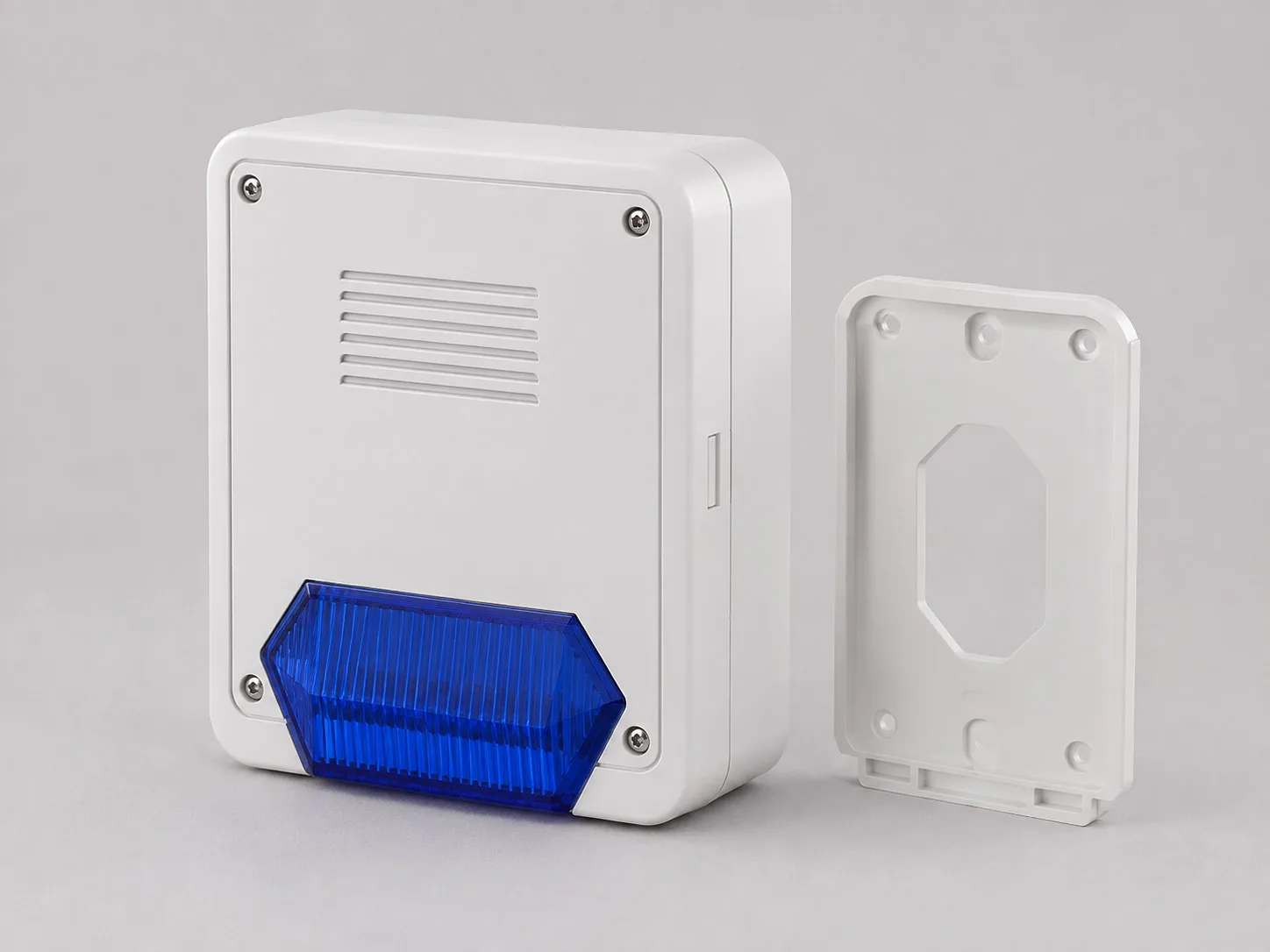 Smart Wireless Outdoor Siren & Blue Strobe