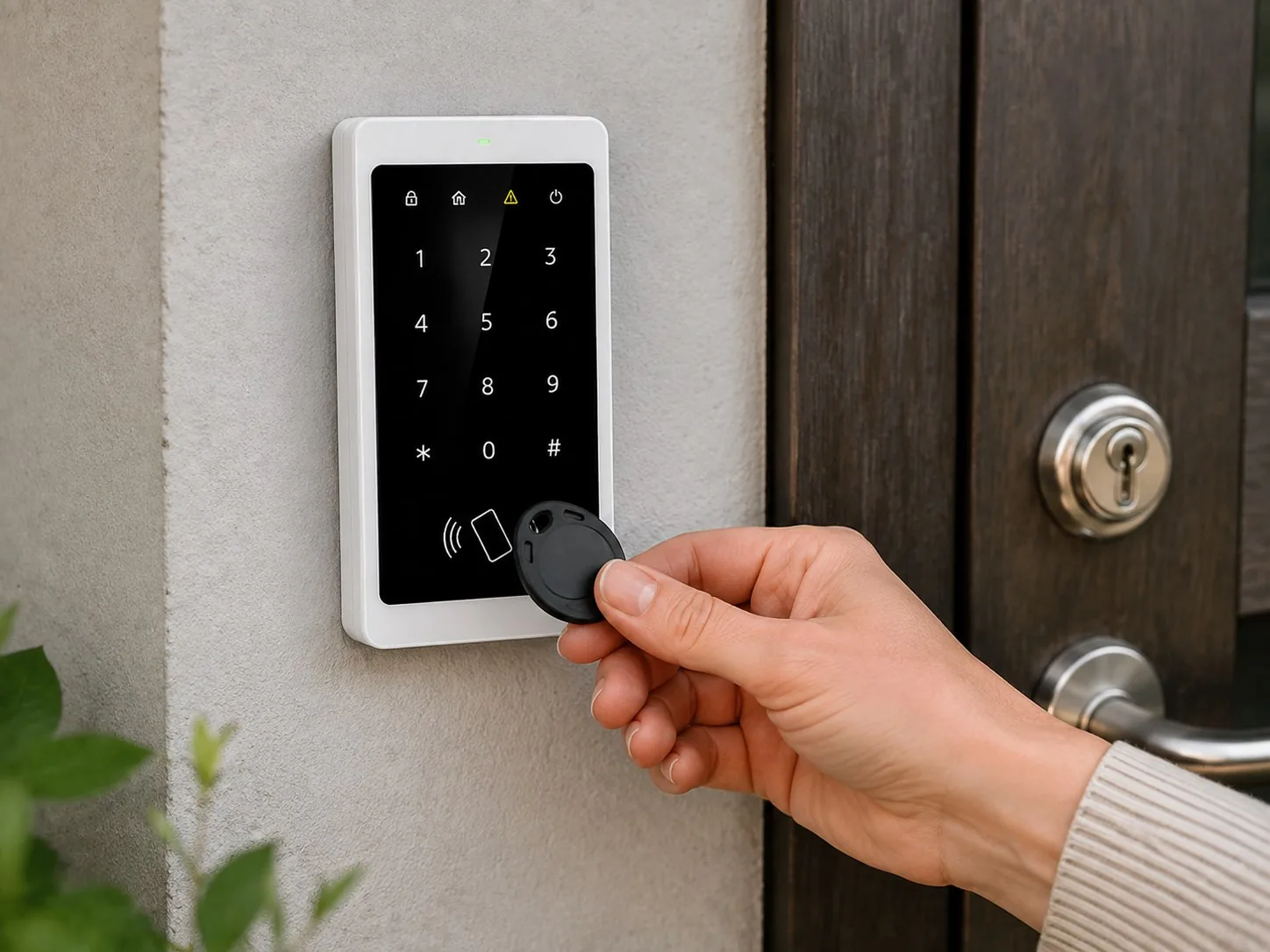 Wireless Touch Numeric Keypad & RFID - Installed and In Use