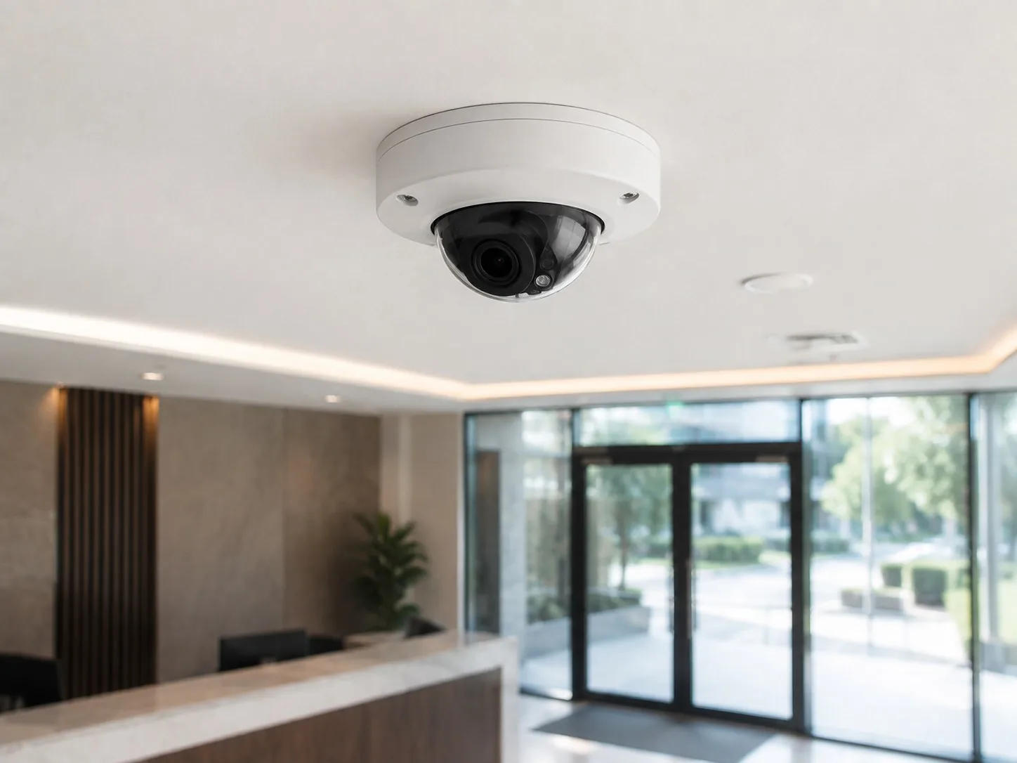 4MP IP Dome Camera - Installed and In Use