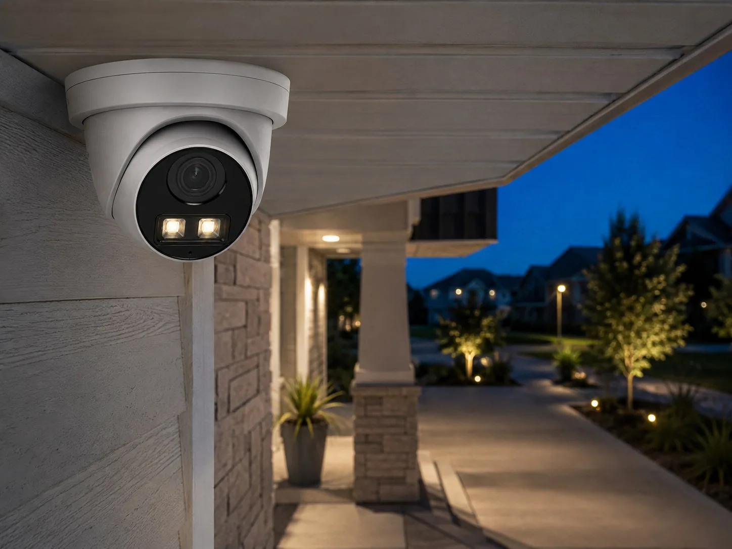ColorVu AI Human & Vehicle Turret - Installed and In Use