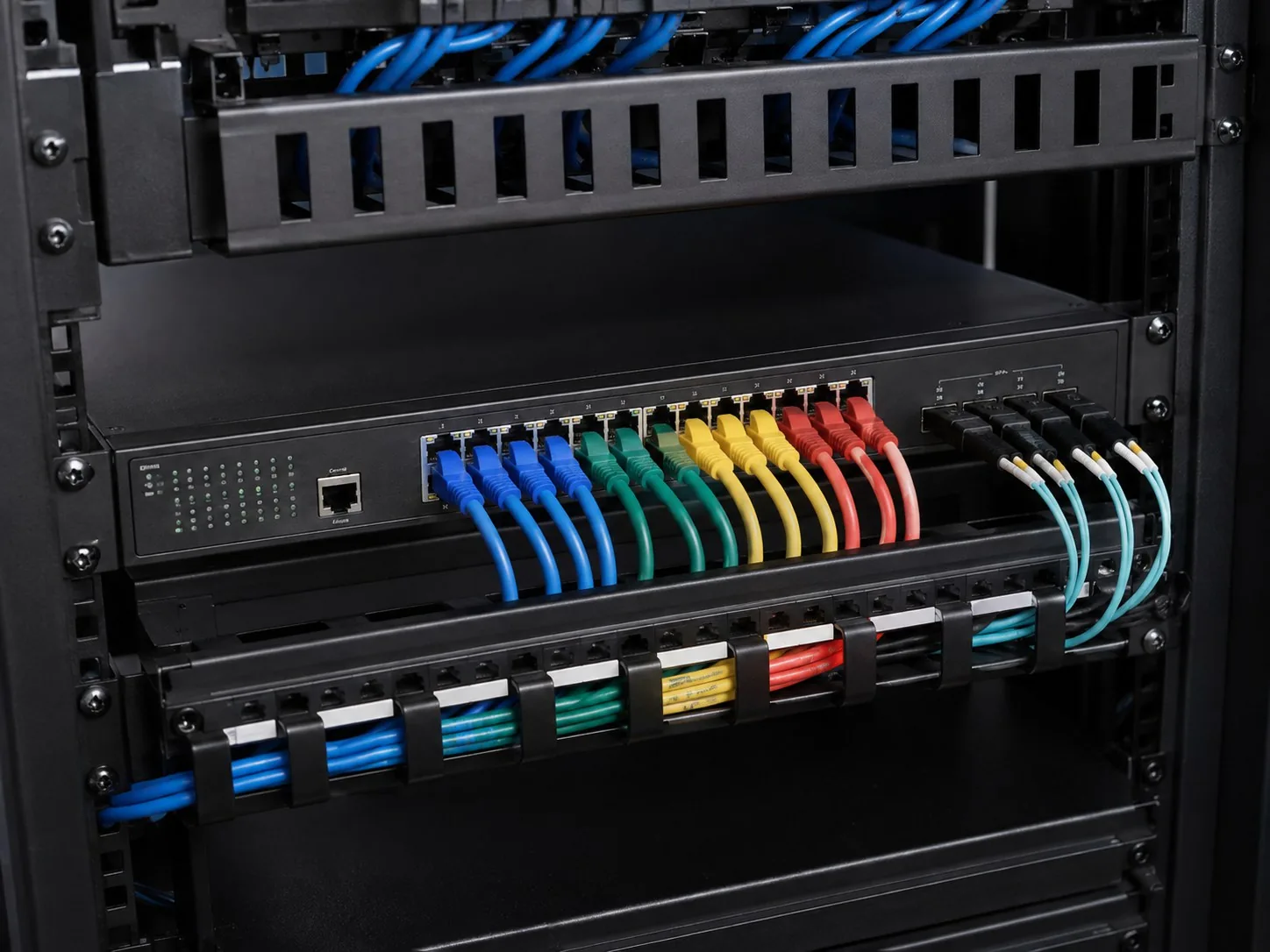 24-Port Gigabit Enterprise PoE+ Switch - Professional Installation