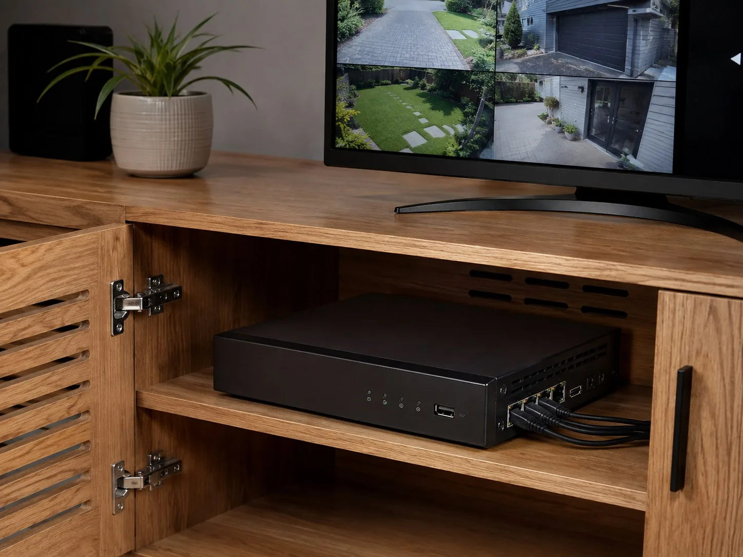 4-Channel Compact Home & Office PoE NVR - Professional Installation