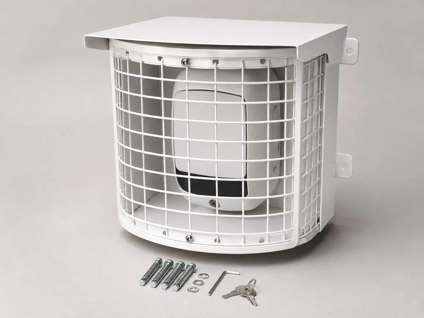 Heavy-Duty Vandal Cage & Rain Shield