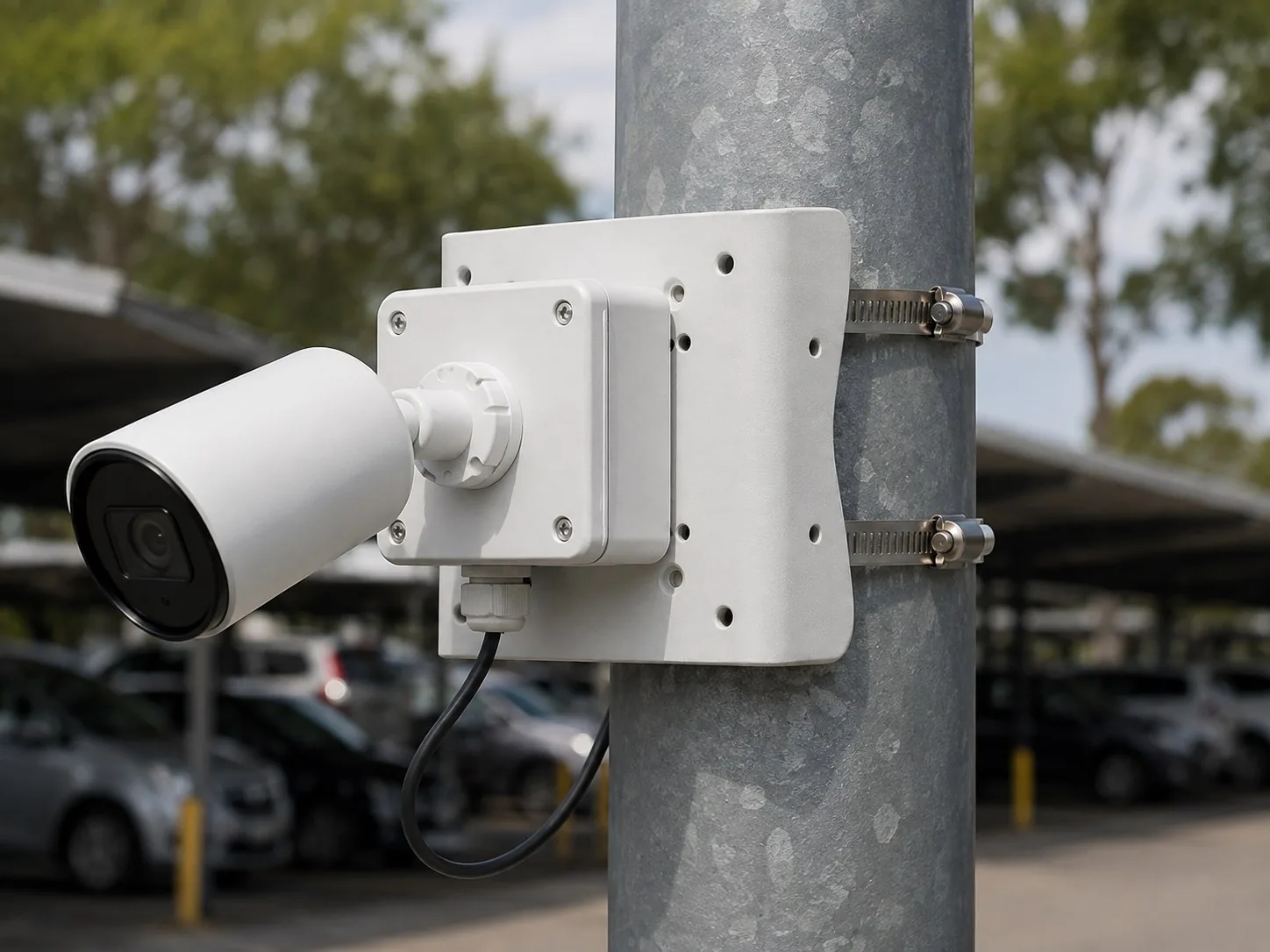 Universal Pole Mount Adapter with Clamps - Professional Installation