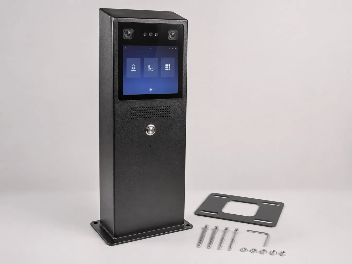 Face Recognition Gate Intercom Pedestal