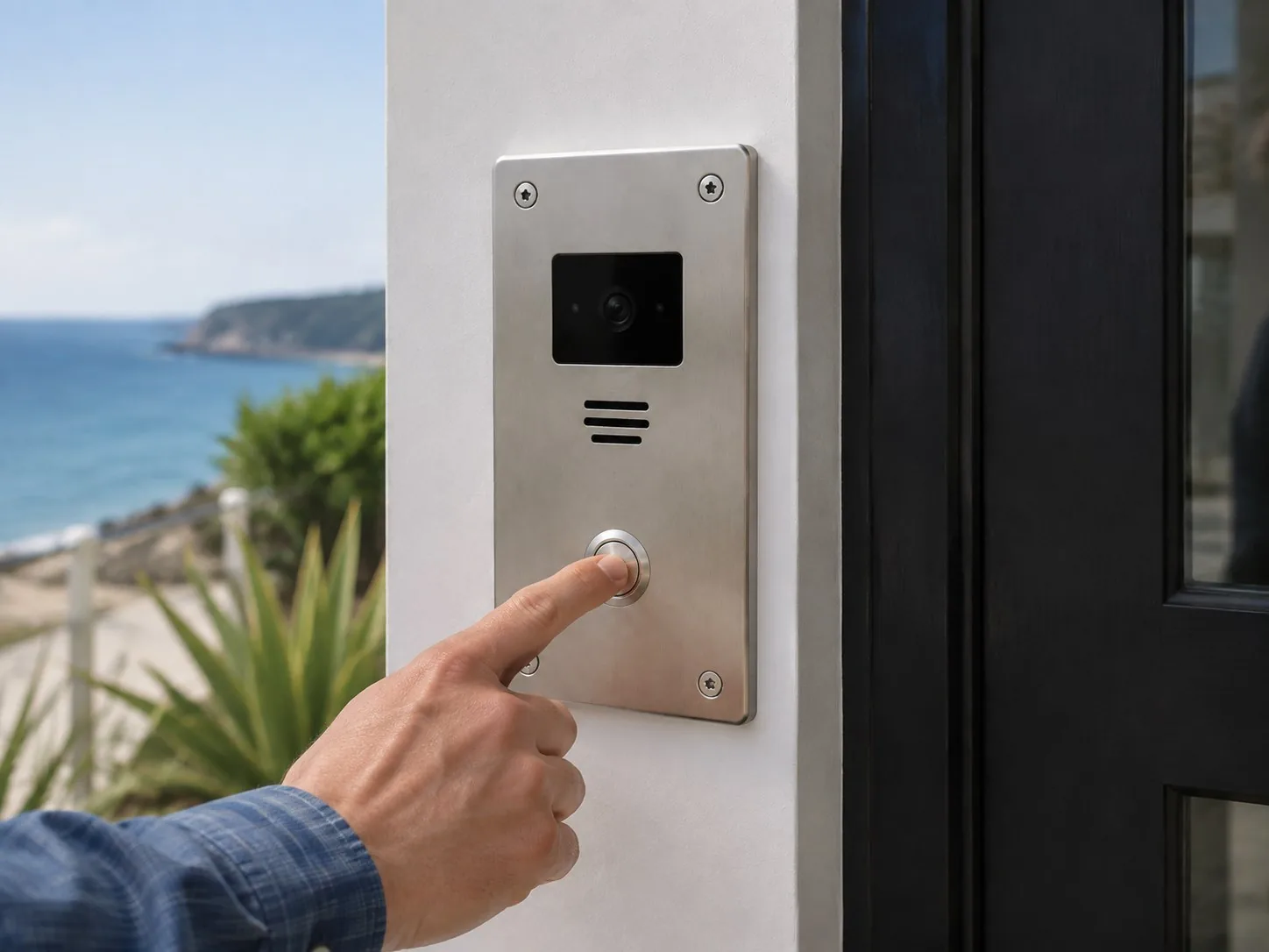 Marine-Grade 316 Stainless Steel Doorbell - Professional Installation