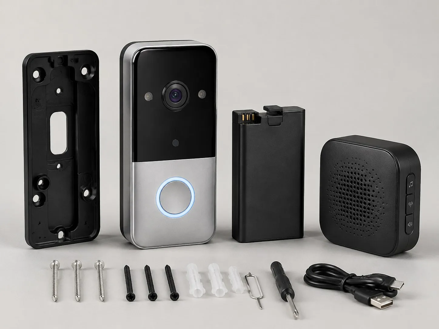Smart Wireless 2K WiFi Video Doorbell