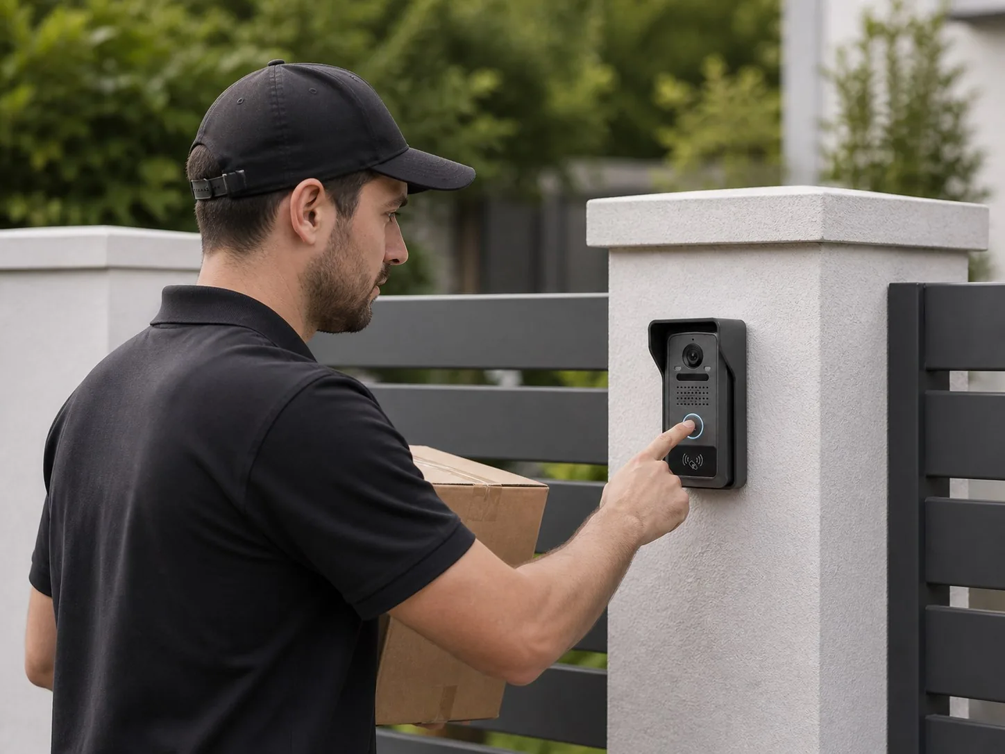Vandal-Resistant 1-Button Villa Station - Professional Installation